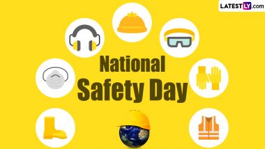 National Safety Day 2024 Wishes: Tweets, Images, HD Wallpapers and SMS To Share and Prioritise Protection and Prevention Together